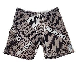 Billabong Board Shorts Mens 38 Swim Trunks Graphic Print‎ Beach Surf